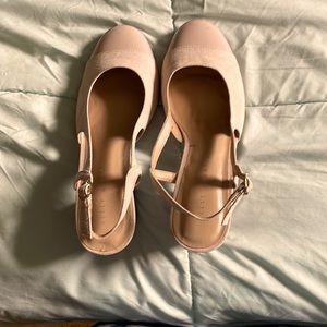 Size 8 pink sling back pumps